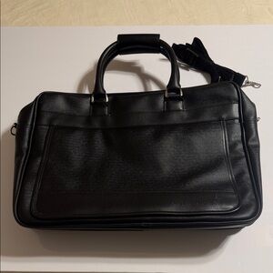 Jonnie Walker. Black Faux Leather Briefcase Laptop Bag. 💼 16.5”x 12”